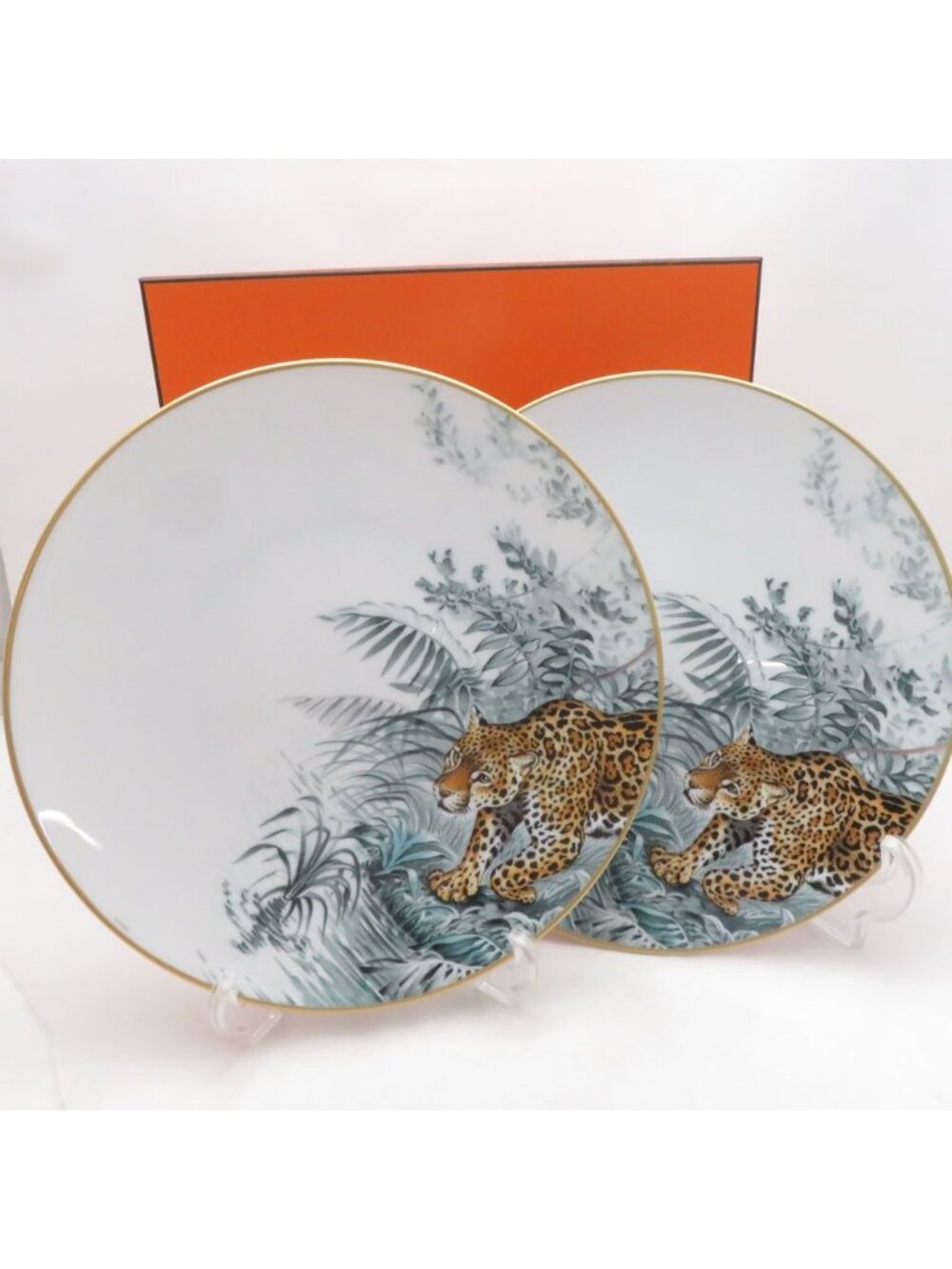 Hermes Equateur Sketch Large Plate Pair 27 Dinner